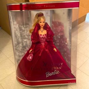 Holiday Celebration Barbie 2002 BRAND NEW w/ Christmas Ornament